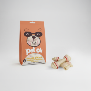 Huesito sabor carne para perro mediano 3 unidades - PET OK
